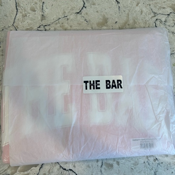 The Bar Varsity Sweatshirt Blush NWT - Picture 3 of 3